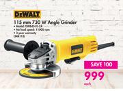 Dewalt 115mm 730W Angle Grinder DWE4010-ZA