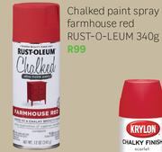 Rust-O-Leum Chalked Paint Spray Farmhouse Red-340g