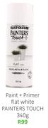 Paint + Primer Flat White Painters Touch-340g