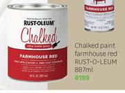 Rust-O-Leum Chalked Paint Farmhouse Red-887ml