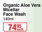 Nivea Organic Aloe Vera Micellar Face Wash-140ml Each