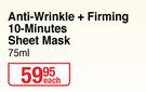 Nivea Anti Wrinkle + Firming 10 Minutes Sheet Mask-75ml