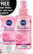 Nivea Hydrating Face Mist With Organic Rose Water-150ml Each