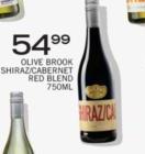 Olive Brook Shiraz/Cabernet Red Blend-750ml