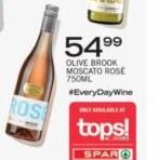 Olive Brook Moscato Rose-750ml