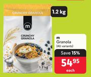 M Granola (All Variants)-1.2Kg Each