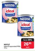 Nestle Ideal Evaporated Milk-380g Each