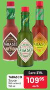 Tabasco Sauce (All Variants)-150ml Each