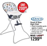 Graco Snack & Stow High Chair