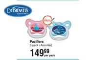 Dr Brown's Pacifiers Assorted-2 Pack Per Pack