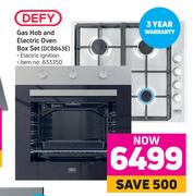 Defy Gas Hob And Electric Oven Box Set DCB843E