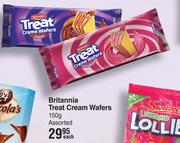 Britannia Treat Cream Wafers Assorted-150g Each