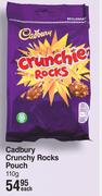 Cadbury Crunchy Rocks Pouch-110g Each