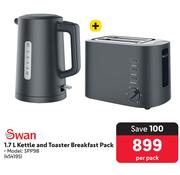 Swan 1.7L Kettle & Toaster Breakfast Pack SPP9B-Per Pack