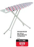 Primaries 38 x 122cm Deluxe Mesh Top Ironing Board-Each