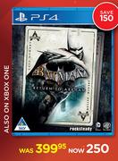 PS4 Batman Return To Arkham