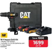 CAT 18V Impact Drill Kit CAT DX155.1-Per Kit