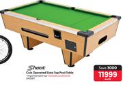 Shoot Coin Operated Slate Top Pool Table