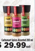 Carbsmart Spices Assorted-200ml Each