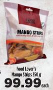 Food Lovers Mango Strips-350g Each