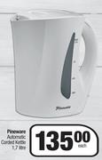 Pineware Automatic Corded Kettle 1.7 Litre-Each