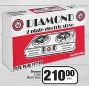 Diamond 2 Plate Electric Stove-Each