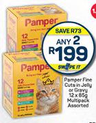Pamper Fine Cuts In Jelly Or Gravy Multipack Assorted-Any 2 x 12 x 85g
