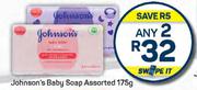Johnson's Baby Soap Assorted-Any 2 x 175g