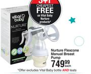 Vital Baby Nurture Flexcone Manual Breast Pump-Each