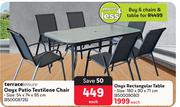 Terrace Leisure Onyx Patio Textilene Chair-Each