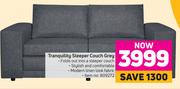 Tranquility Sleeper Couch Grey