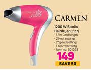 Carmen 1200W Studio Hair Dryer 5137