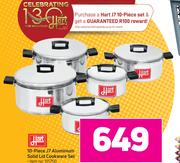 Hart 10 Piece J7 Aluminium Solid Lid Cookware Set