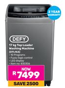 Defy 17Kg Top Loader Washing Machine DTL153