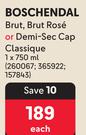 Boschendal Brut, Brut Rose Or Demi Sec Cap Classique-750ml Each