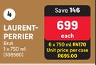 Laurent Perrier Brut-750ml Each