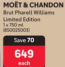 Moet & Chandon Brut Pharell Williams Limited Edition-750ml Each