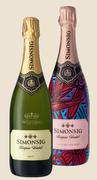 Simonsig Kaapse Vonkel Brut,Satin Nectar Rose,Satin Nectar Or Brut Rose-750ml Each