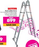 Tradequip Dual Ladder 3.6m