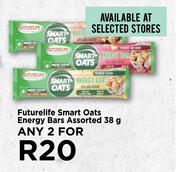 Futurelife Smart Oats Energy Bars Assorted-For Any 2 x 38g