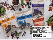 Food Lover's Mixed Dried Fruit Salad,Unpitted Prunes 500g,Jumbo Seedless-1Kg Each