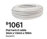 Flat Twin E Cable 3 mm x 1.5 mm x 100 m
