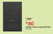 Majortech Switch 1 Lever 2 Way Veti3 2 x 4