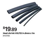 Voltex Heat Shrink 4.8 mm x 1 m