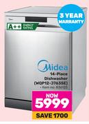 Midea 14 Place Dishwasher WQP12-J7635E