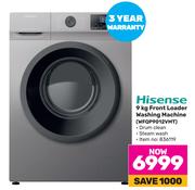 Hisense 9Kg Front Loader Washing Machine WFQP9012VMT