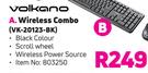Volkano Wireless Combo VK-20123-BK