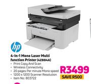hp 4 In 1 Mono Laser Multi Function Printer 4ZB84A
