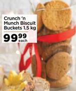 Crunch n Munch Biscuit Buckets-1.5Kg Each