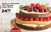 Vanilla Or Chocolate Trifle Sponge Cakes-300g Each
